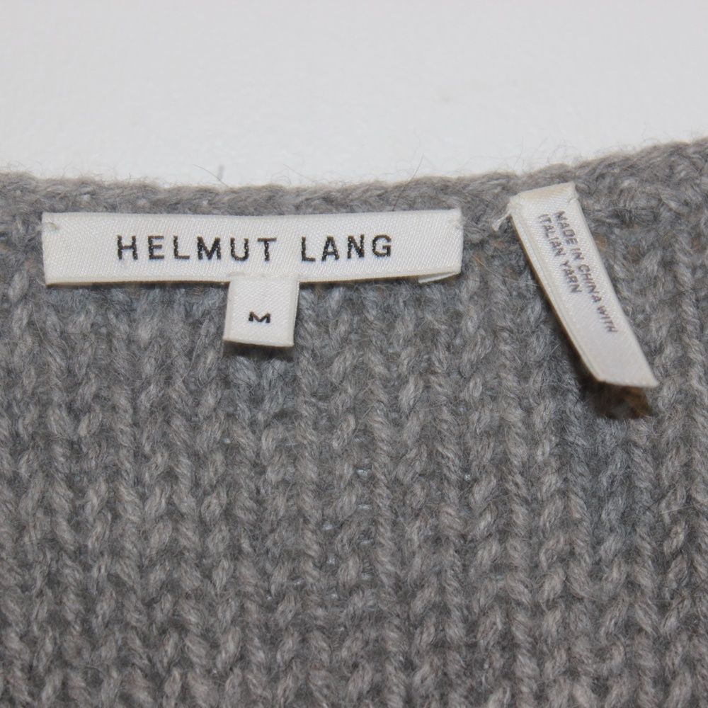 Helmut Lang Wool/Alpaca Gray Sweater Women Size Medium - Picture 6 of 10